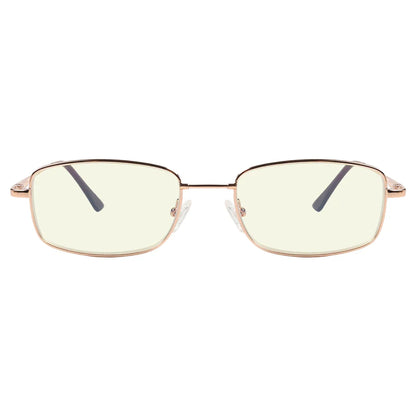 Memory Titanium Blue Light Blocking Reading Glasses for Women Men