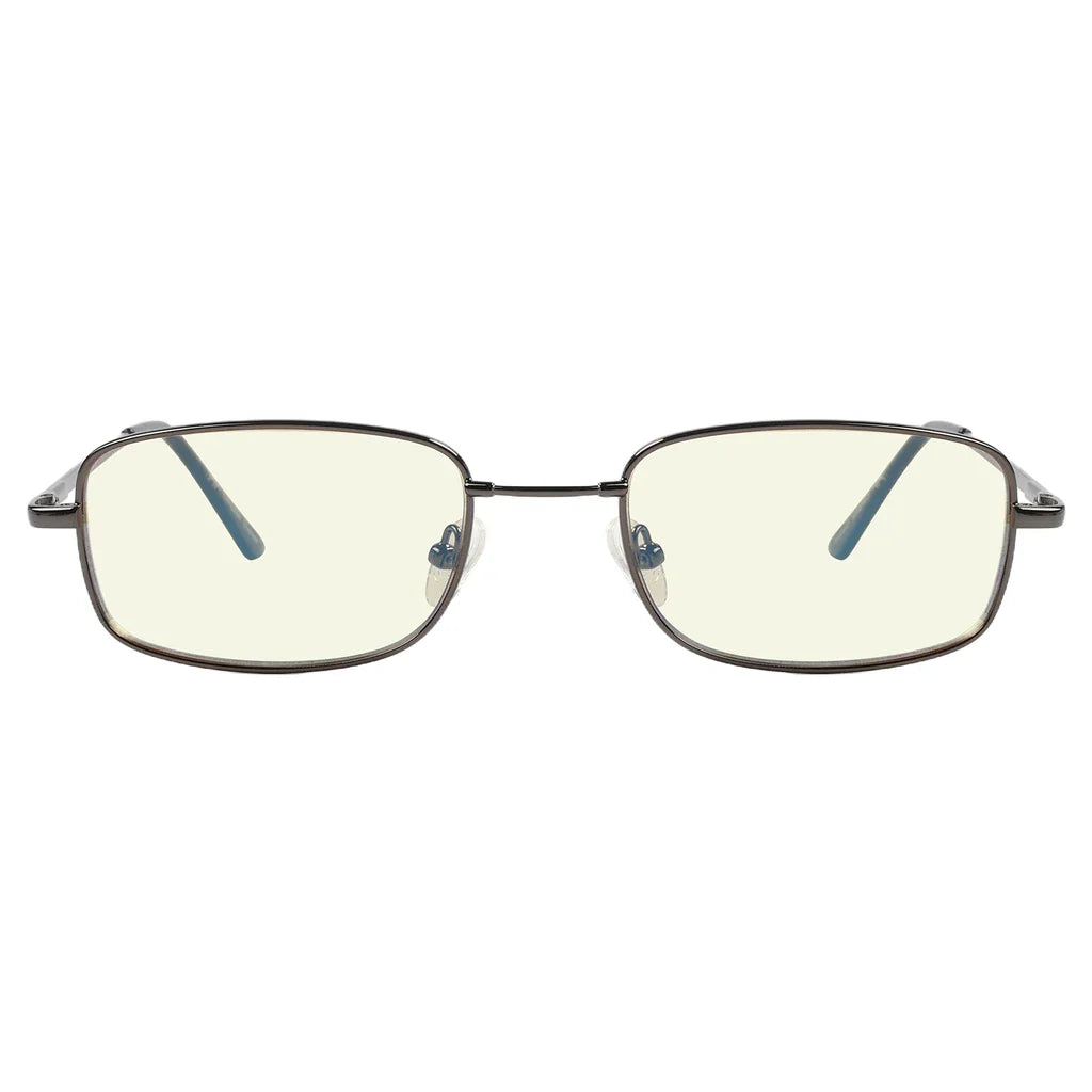 Memory Titanium Blue Light Blocking Reading Glasses for Women Men