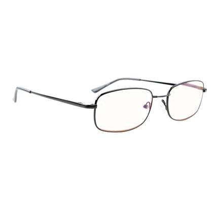 Memory Titanium Blue Light Blocking Reading Glasses for Women Men