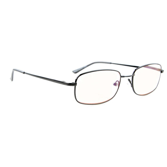 Memory Titanium Blue Light Blocking Reading Glasses for Women Men