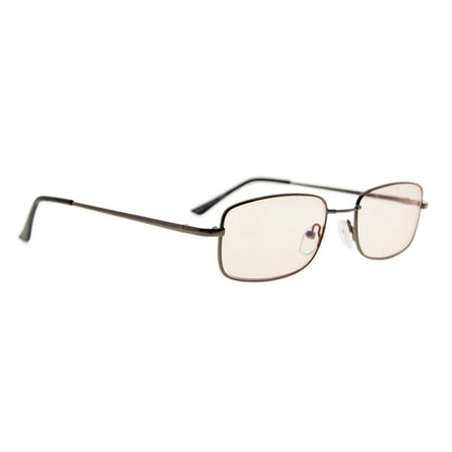 Memory Titanium Blue Light Blocking Reading Glasses for Women Men