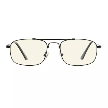 Pilot Wirerim Titanium Blue Light Blocking Reading Glasses Men Spring Hinges