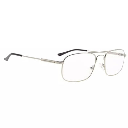 Pilot Wirerim Titanium Blue Light Blocking Reading Glasses Men Spring Hinges