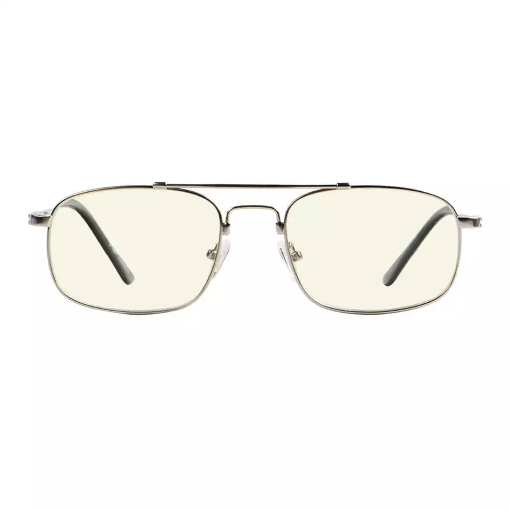 Pilot Wirerim Titanium Blue Light Blocking Reading Glasses Men Spring Hinges