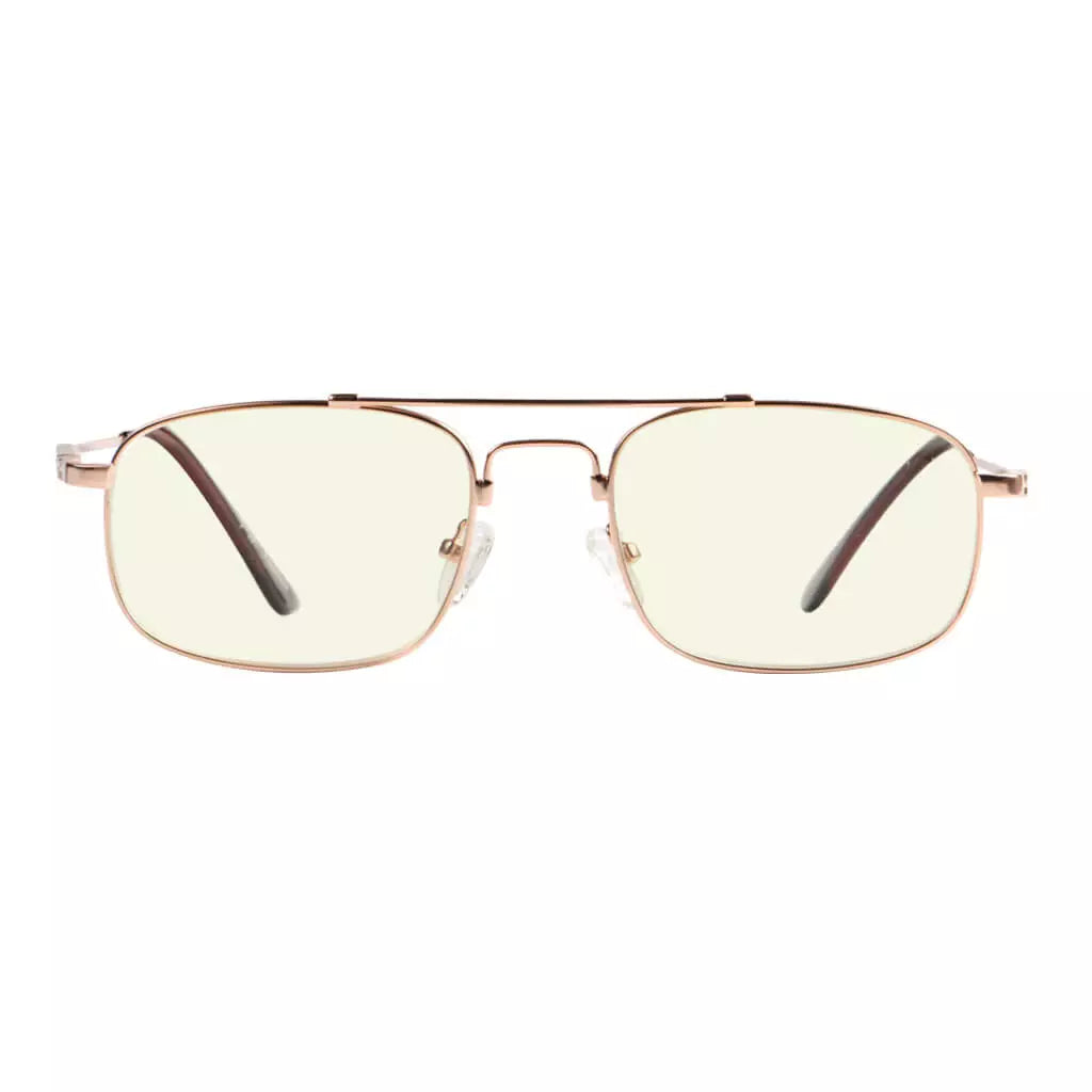 Pilot Wirerim Titanium Blue Light Blocking Reading Glasses Men Spring Hinges