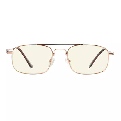 Pilot Wirerim Titanium Blue Light Blocking Reading Glasses Men Spring Hinges