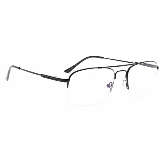 Pilot Titanium Halfrim Blue Light Blocking Reading Glasses for Women