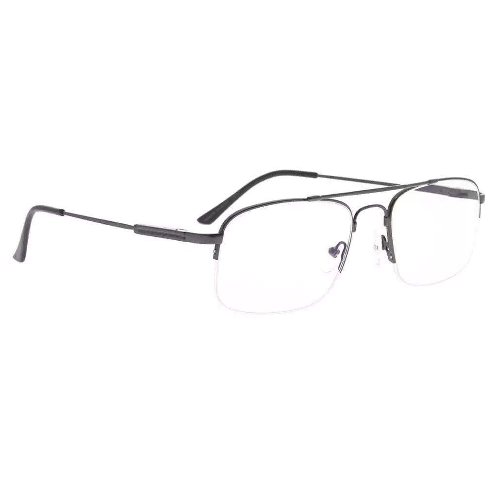 Pilot Titanium Halfrim Blue Light Blocking Reading Glasses for Women