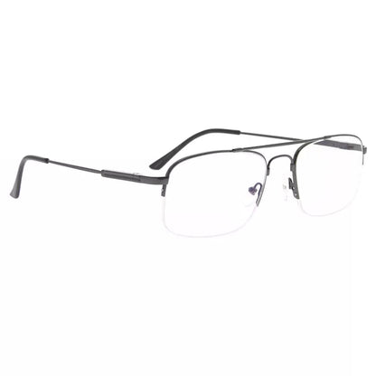 Pilot Titanium Halfrim Blue Light Blocking Reading Glasses for Women