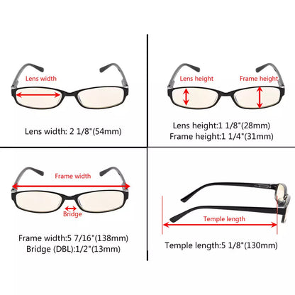 Small Lens Blue Light Blocking Reading Glasses Women
