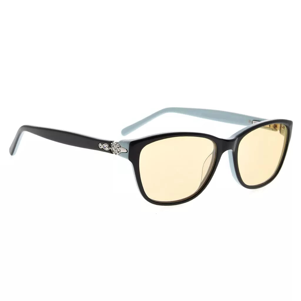 Rhinestones Blue Light Blocking Reading Glasses Women