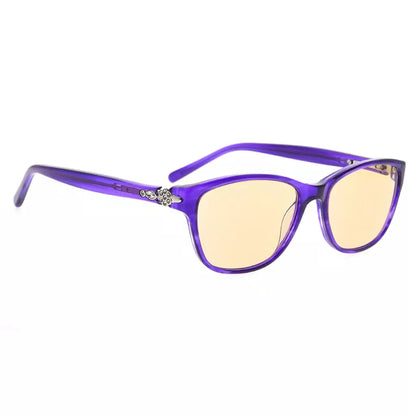 Rhinestones Blue Light Blocking Reading Glasses Women