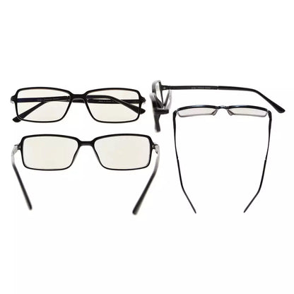 Blue Light Blocking Reading Glasses Eyeglasses Men Spring Hinges