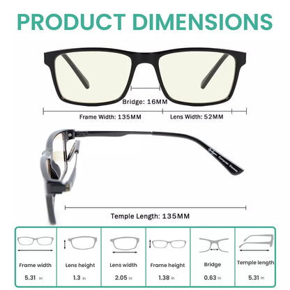 Blue Light Blocking Reading Glasses Men