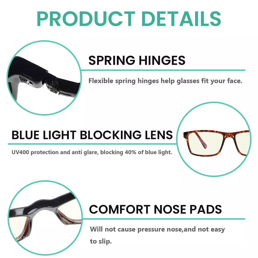 Blue Light Blocking Reading Glasses Men