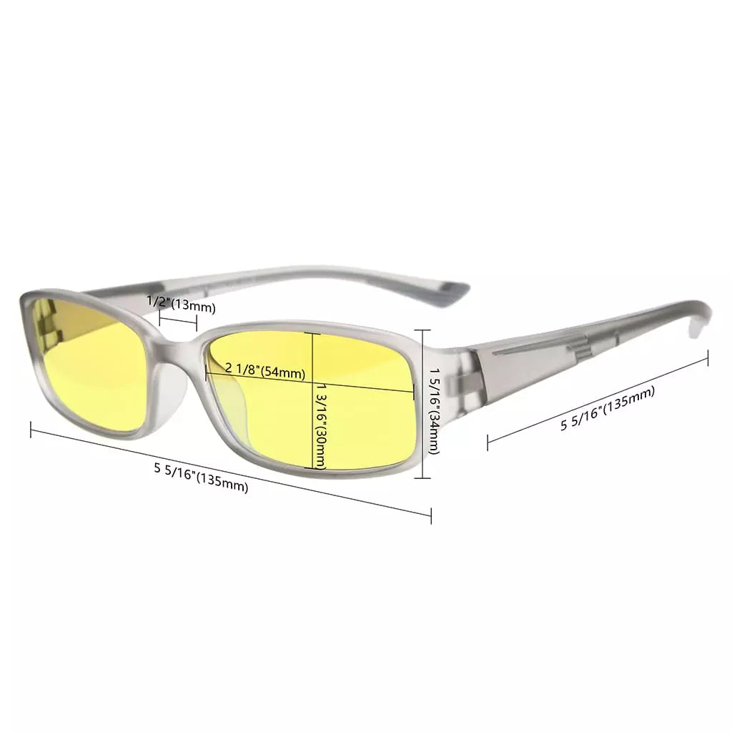 Yellow Tinted Blue Light Blocking Reading Glasses Women Men