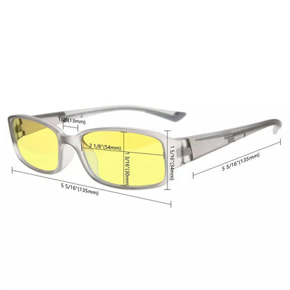 Yellow Tinted Blue Light Blocking Reading Glasses Women Men