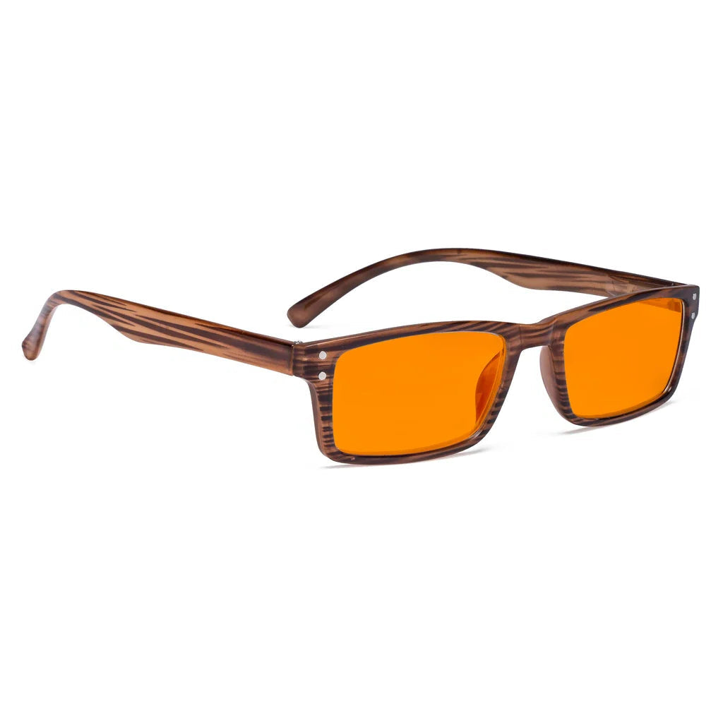 Orange Tinted Blue Light Blocking Reading Glasses Women Men