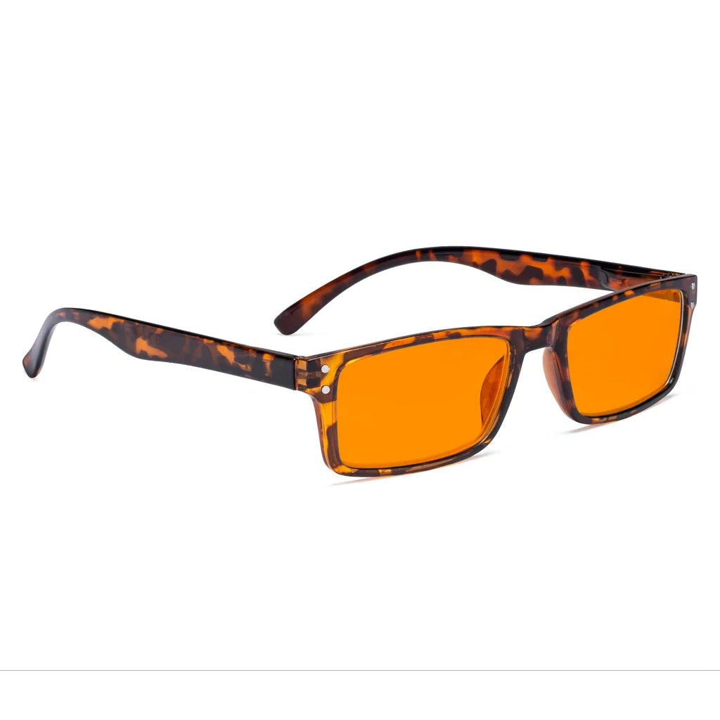 Orange Tinted Blue Light Blocking Reading Glasses Women Men