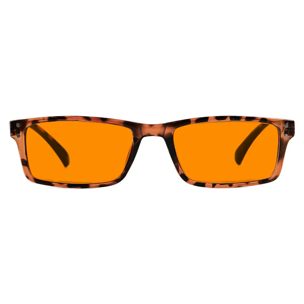 Orange Tinted Blue Light Blocking Reading Glasses Women Men