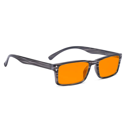 Orange Tinted Blue Light Blocking Reading Glasses Women Men