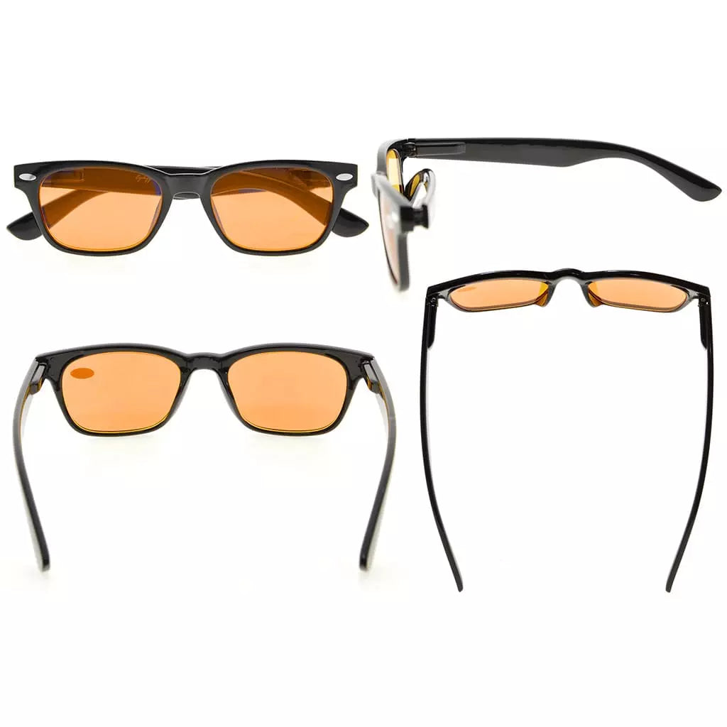 Blue Light Blocking Reading Glasses Orange Tinted Women