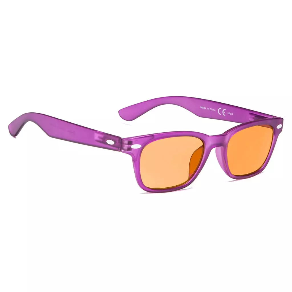 Blue Light Blocking Reading Glasses Orange Tinted Women