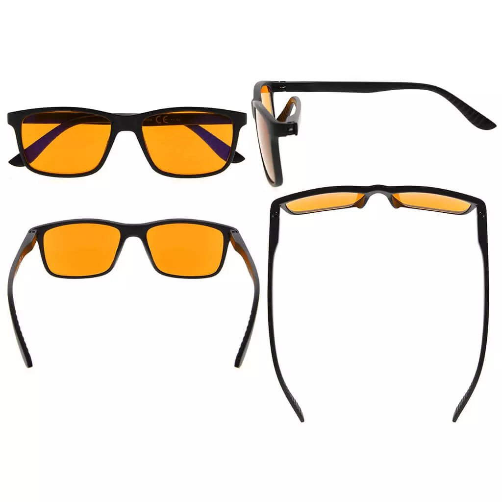 Blue Light Blocking Reading Glasses Orange Tinted Women
