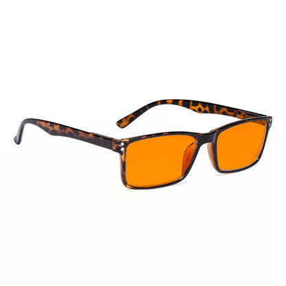 Orange Tinted Blue Light Blocking Reading Glasses Women Men