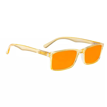 Orange Tinted Blue Light Blocking Reading Glasses Women Men