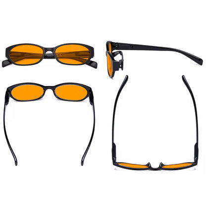 Orange Tinted Blue Light Blocking Reading Glasses for Women