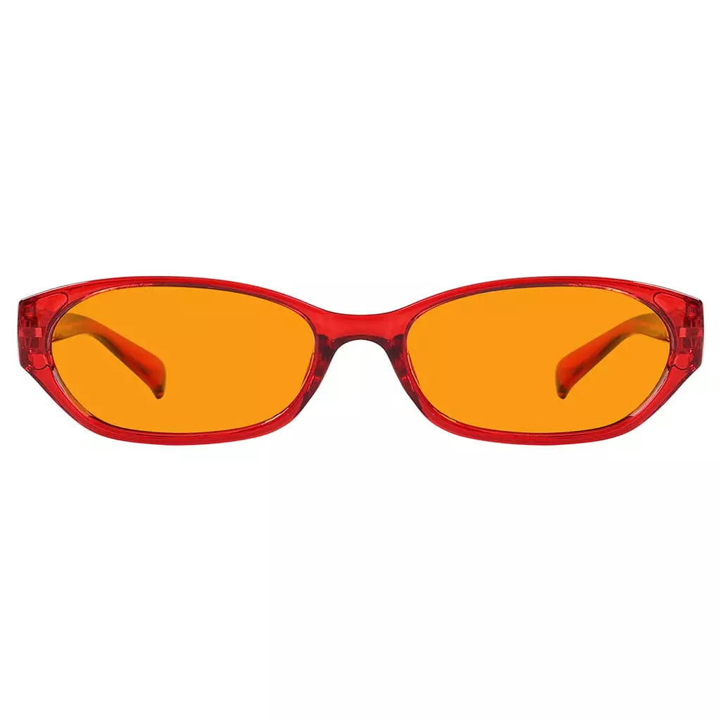 Orange Tinted Blue Light Blocking Reading Glasses for Women