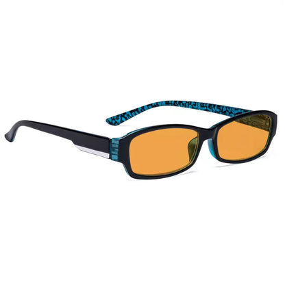 Orange Tinted Blue Light Blocking Reading Glasses Women