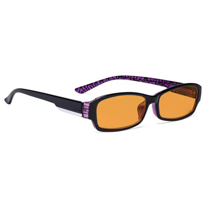 Orange Tinted Blue Light Blocking Reading Glasses Women