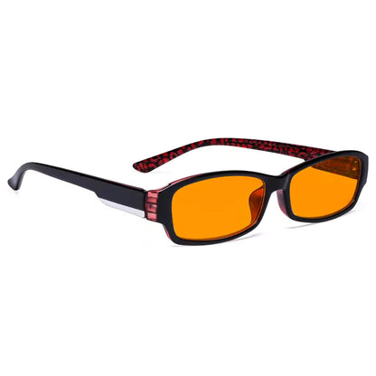 Orange Tinted Blue Light Blocking Reading Glasses Women