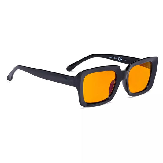 Orange Tinted Blue Light Blocking Reading Glasses Women