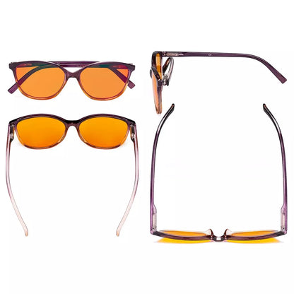 Blue Light Blocking Reading Glasses Orange Tinted Women