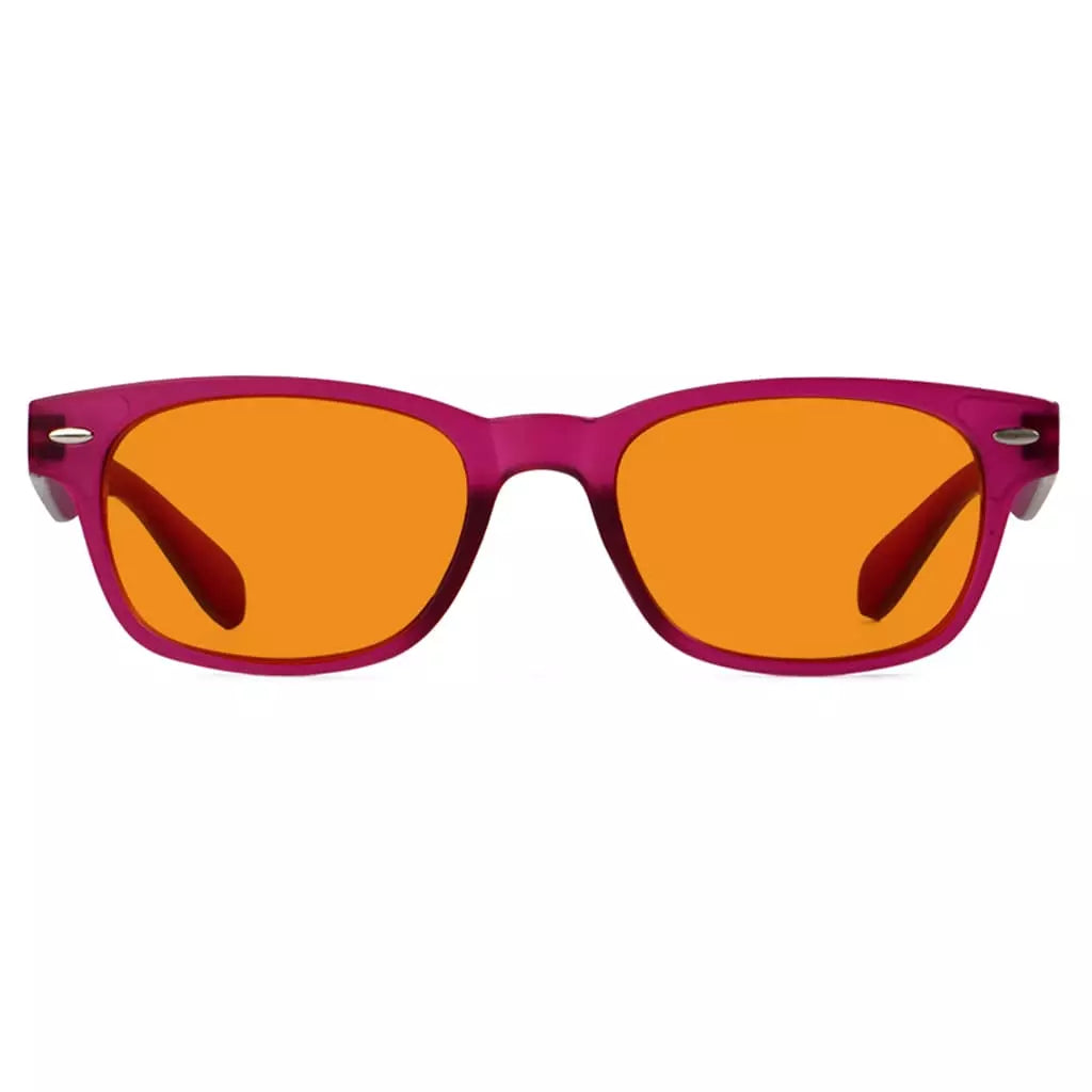 Cat Eye Orange Tinted Blue Light Blocking Reading Glasses for Women