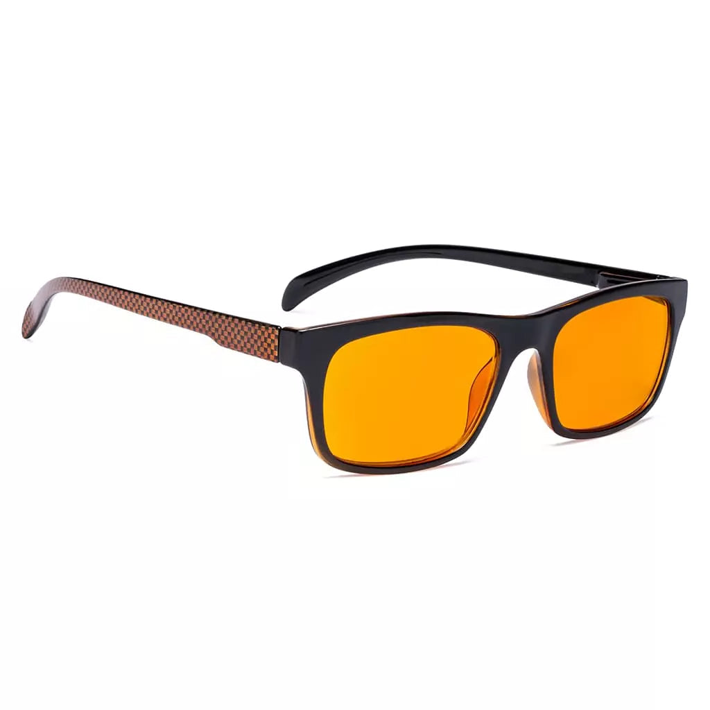 Orange Tinted Blue Light Blocking Reading Glasses for men