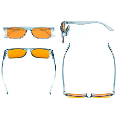 Orange Tinted Blue Light Blocking Reading Glasses Women