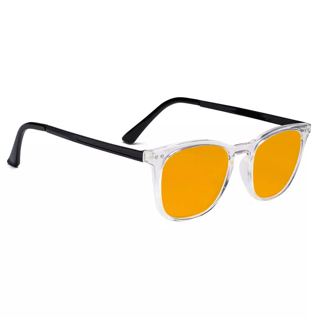 Orange Tinted Blue Light Blocking Reading Glasses for Women Men