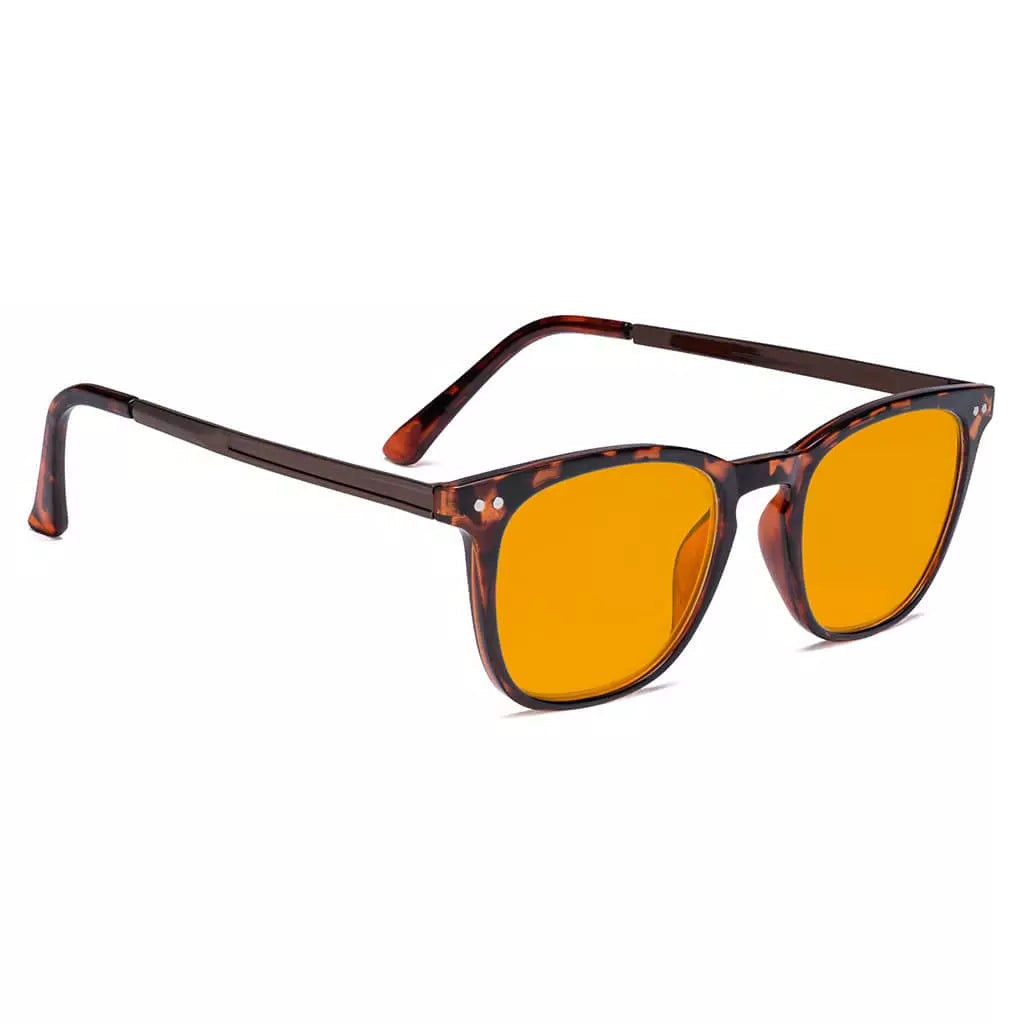 Orange Tinted Blue Light Blocking Reading Glasses for Women Men