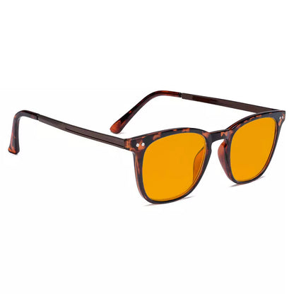 Orange Tinted Blue Light Blocking Reading Glasses for Women Men