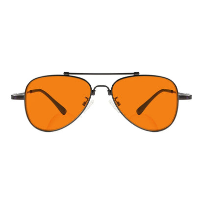 Titanium Orange Tinted Bifocal Reading Glasses for Men