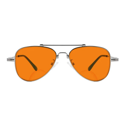 Titanium Orange Tinted Bifocal Reading Glasses for Men