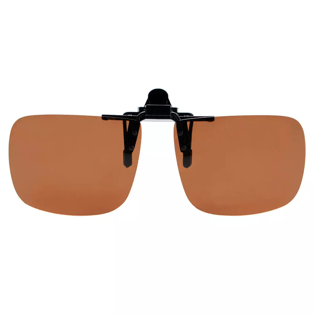 Square Polarized Flip up Clip On Sunglasses Women Men