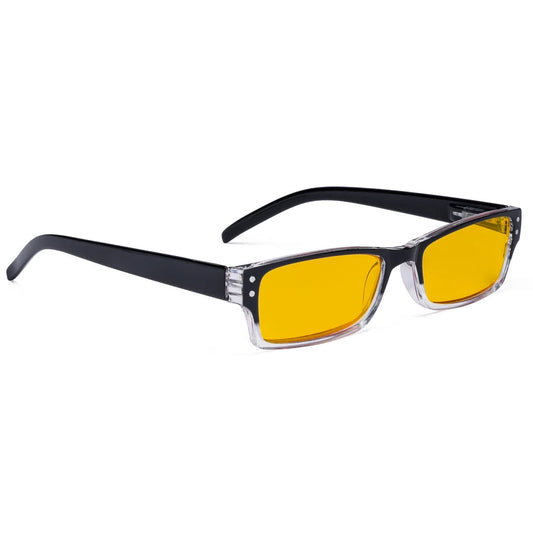 Amber Tinted Blue Light Blocking Reading Glasses Women