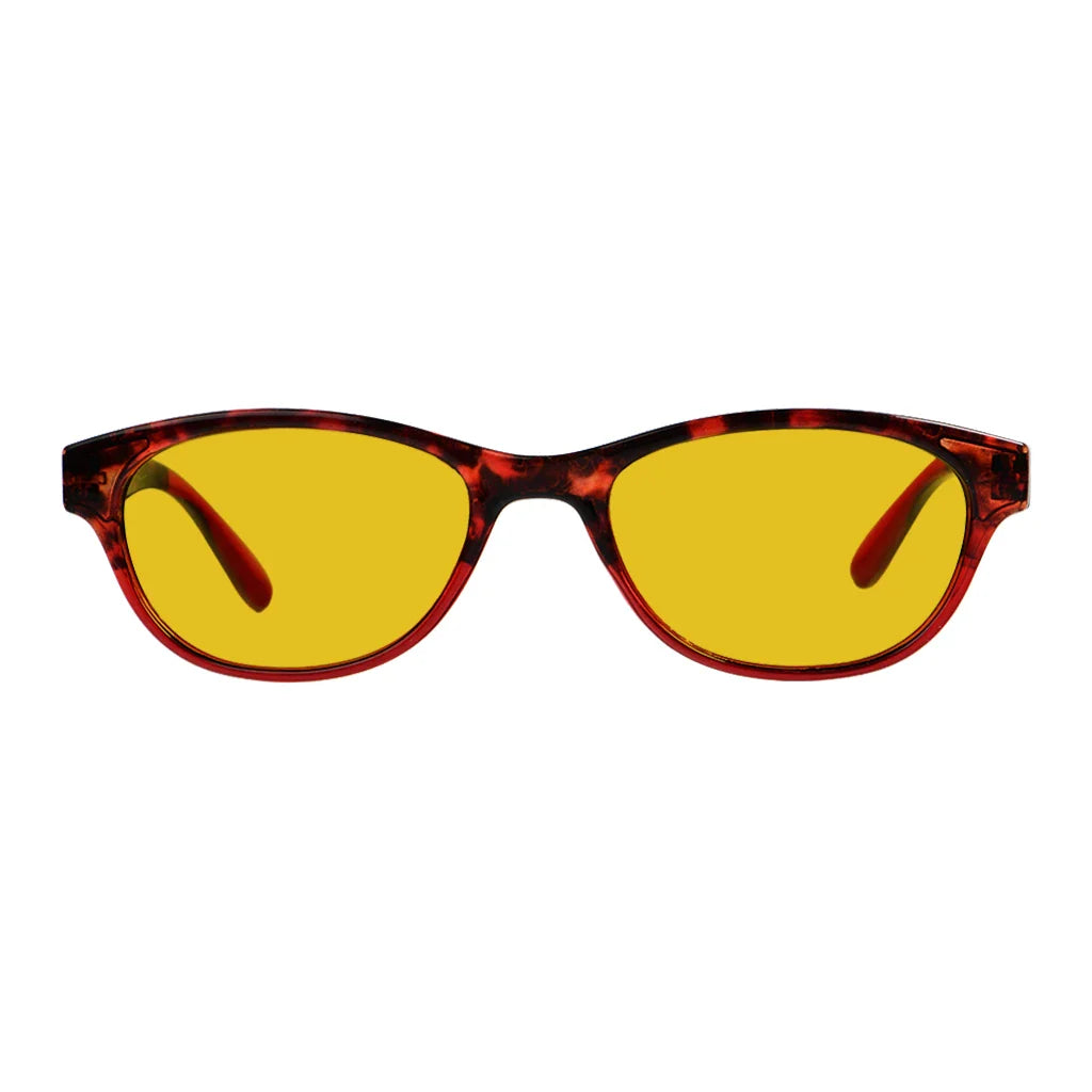 Amber Tinted Blue Light Blocking Reading Glasses Women