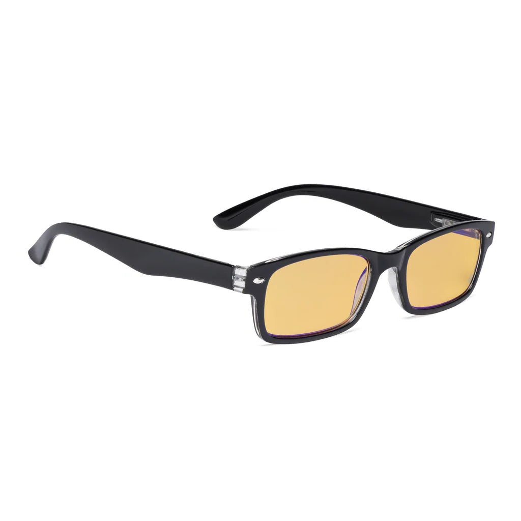 Amber Tinted Blue Light Blocking Reading Glasses Women Men