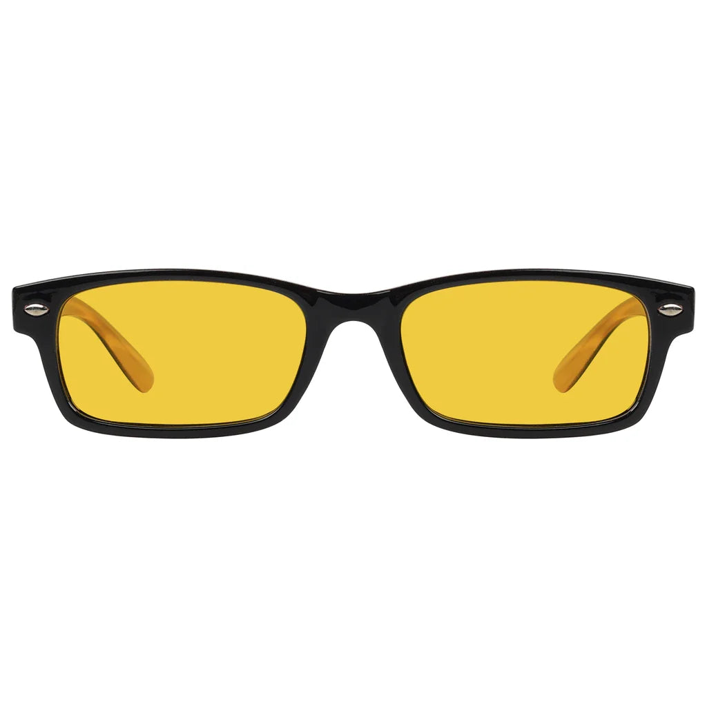 Amber Tinted Blue Light Blocking Glasses Women Men